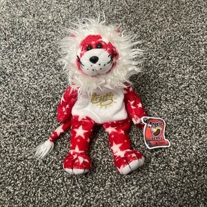 Angelic Beans by protech Truth red and white Stars patriotic angel plush bear